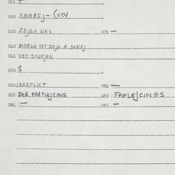 Eastern questionnaire, answ...