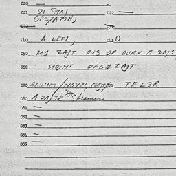 Eastern questionnaire, answ...