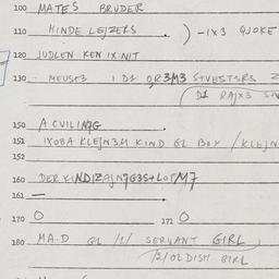 Eastern questionnaire, answ...