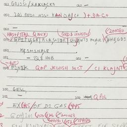 Eastern questionnaire, answ...