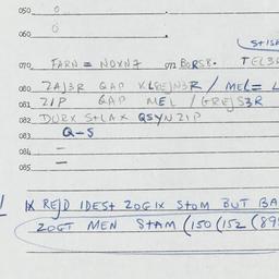 Eastern questionnaire, answ...
