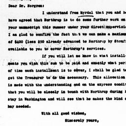 Letter from Charles Dollard...
