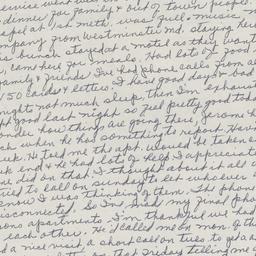 Letter from Ann Eads to Peg...