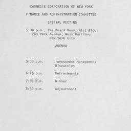 Meeting of the Finance and ...