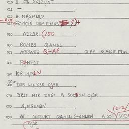 Eastern questionnaire, answ...