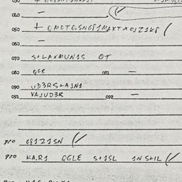 Eastern questionnaire, answ...