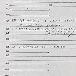 Eastern questionnaire, answ...