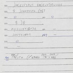 Eastern questionnaire, answ...
