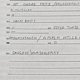 Eastern questionnaire, answ...