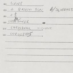 Eastern questionnaire, answ...