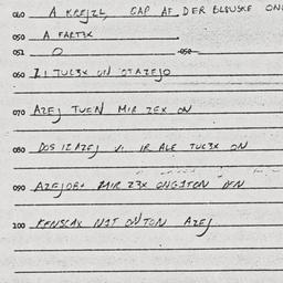 Eastern questionnaire, answ...