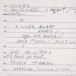 Eastern questionnaire, answ...