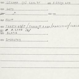 Eastern questionnaire, answ...