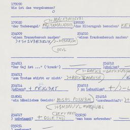 Western questionnaire, answ...