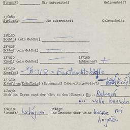 Western questionnaire, answ...