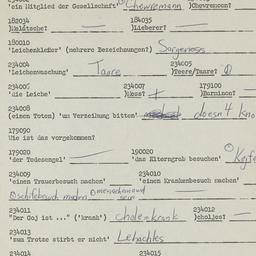 Western questionnaire, answ...