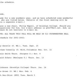Correspondence, 2001-11-26....