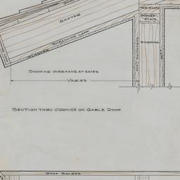 Roof framing details, overh...