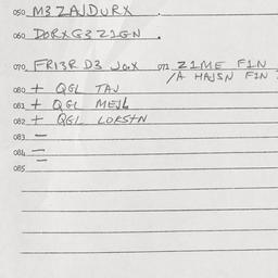Eastern questionnaire, answ...