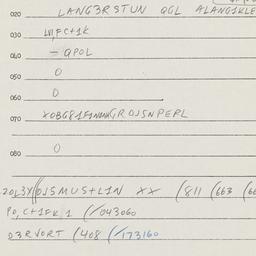 Eastern questionnaire, answ...