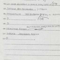 Eastern questionnaire, answ...