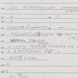 Eastern questionnaire, answ...