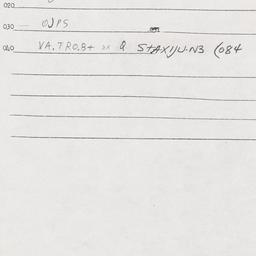 Eastern questionnaire, answ...