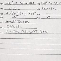 Eastern questionnaire, answ...