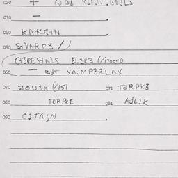 Eastern questionnaire, answ...