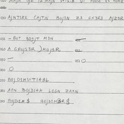 Eastern questionnaire, answ...