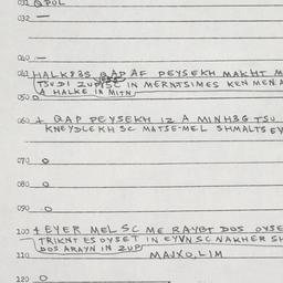 Eastern questionnaire, answ...