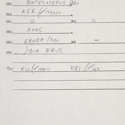 Eastern questionnaire, answ...