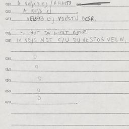 Eastern questionnaire, answ...
