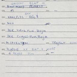 Eastern questionnaire, answ...