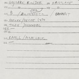 Eastern questionnaire, answ...