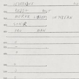 Eastern questionnaire, answ...