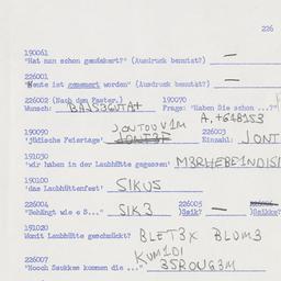 Eastern questionnaire, answ...