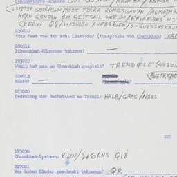 Western questionnaire, answ...