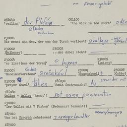 Western questionnaire, answ...