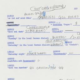 Western questionnaire, answ...