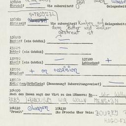Western questionnaire, answ...