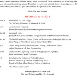 Schedules, Scientific Liter...