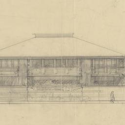 Exterior elevation, early s...
