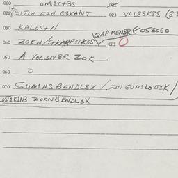 Eastern questionnaire, answ...