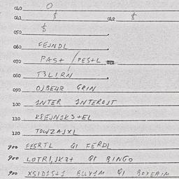 Eastern questionnaire, answ...