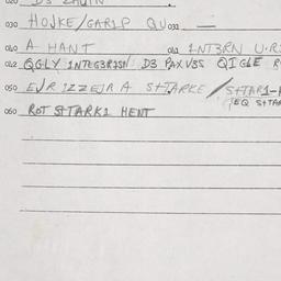 Eastern questionnaire, answ...