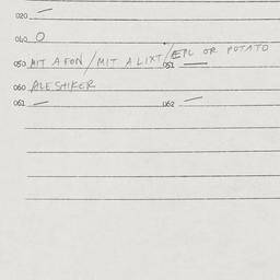 Eastern questionnaire, answ...