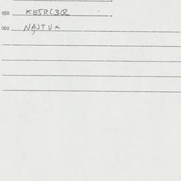 Eastern questionnaire, answ...