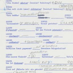Western questionnaire, answ...