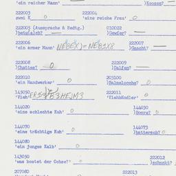 Western questionnaire, answ...